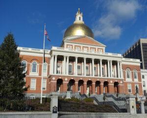 Front of Massachusetts State House